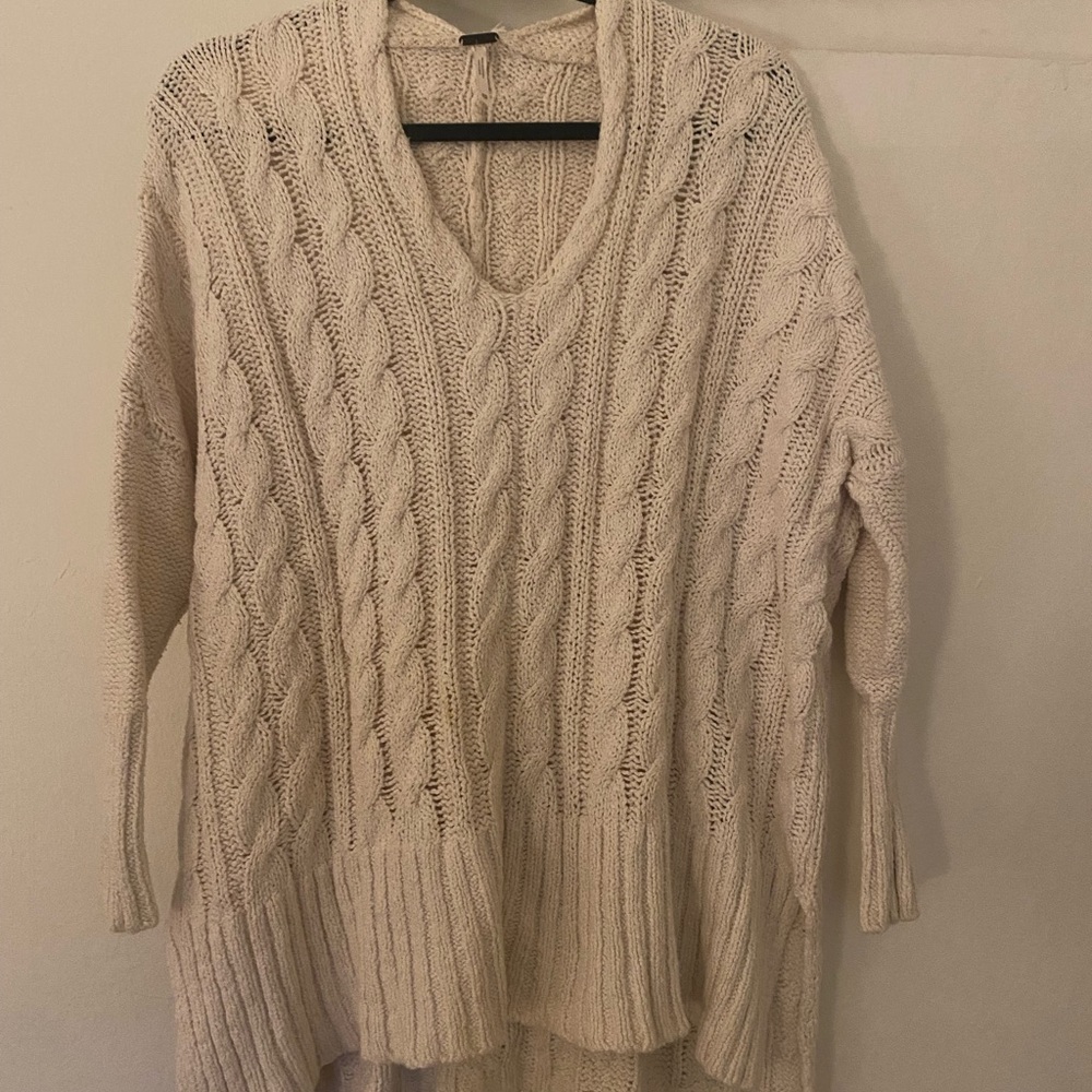 Free people cable knit sweater